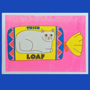 A5 cat loaf print