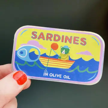 Sardines tin sticker