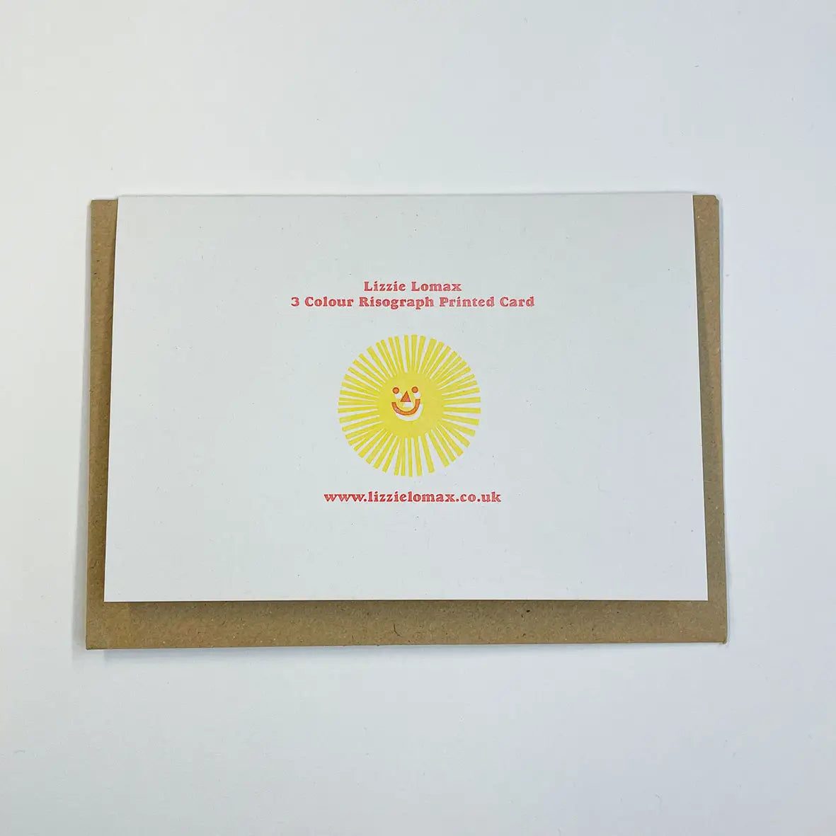 Hello caterpillar riso card