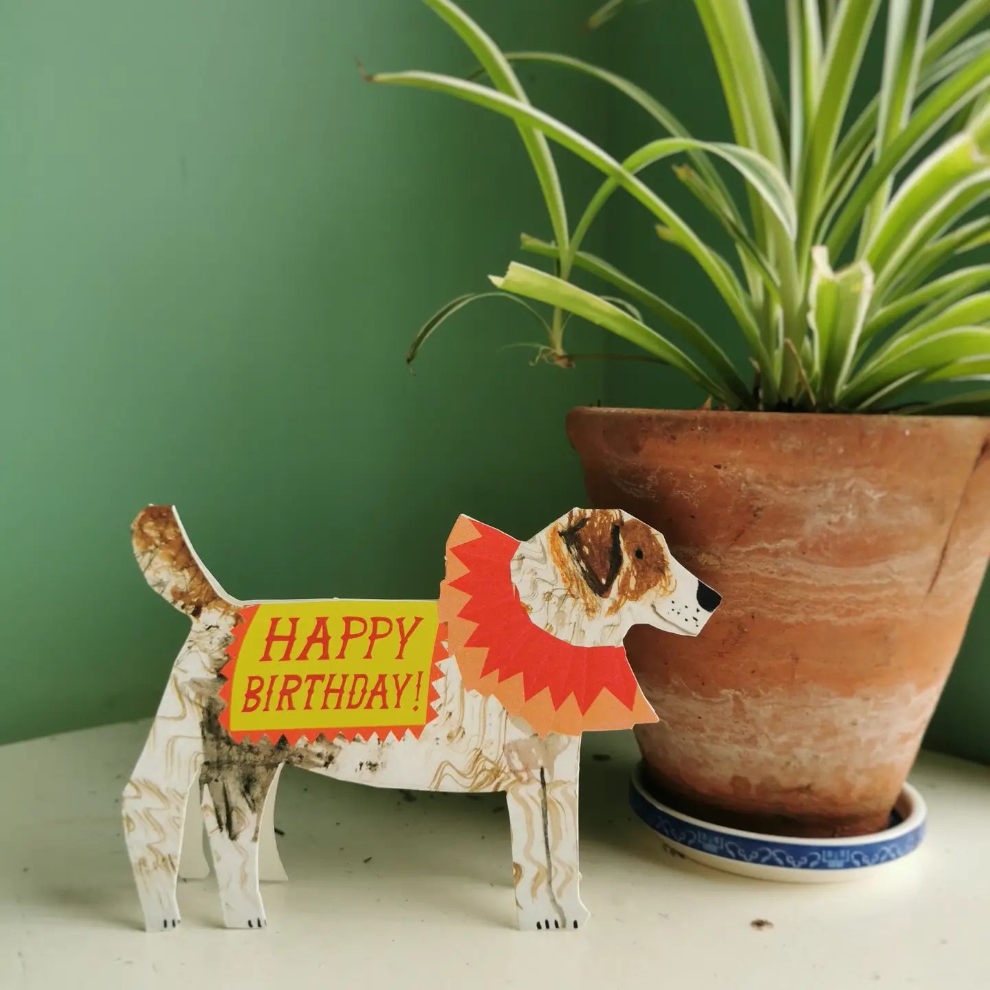 Happy birthday dog card