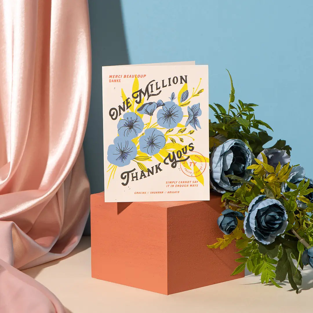 One million thank yous card