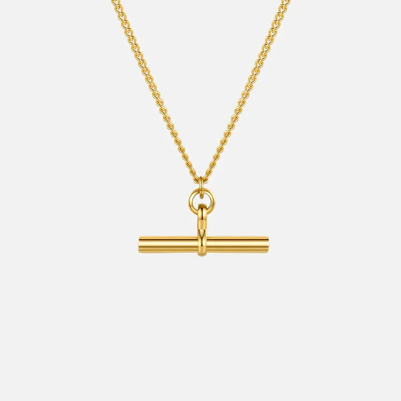 T bar chain necklace
