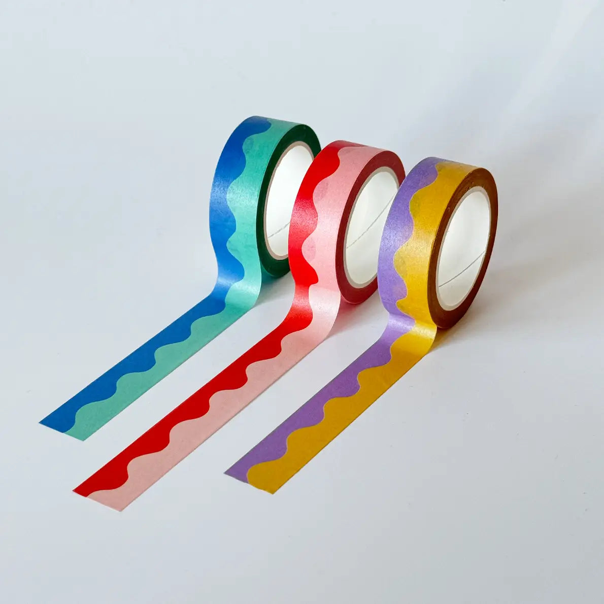 Squiggle washi tape - set of 3