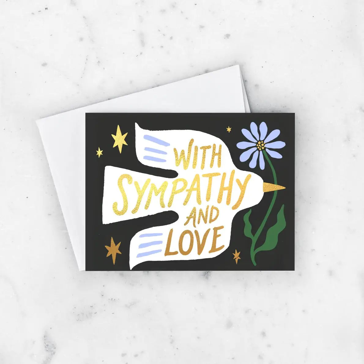 Sympathy dove greetings card
