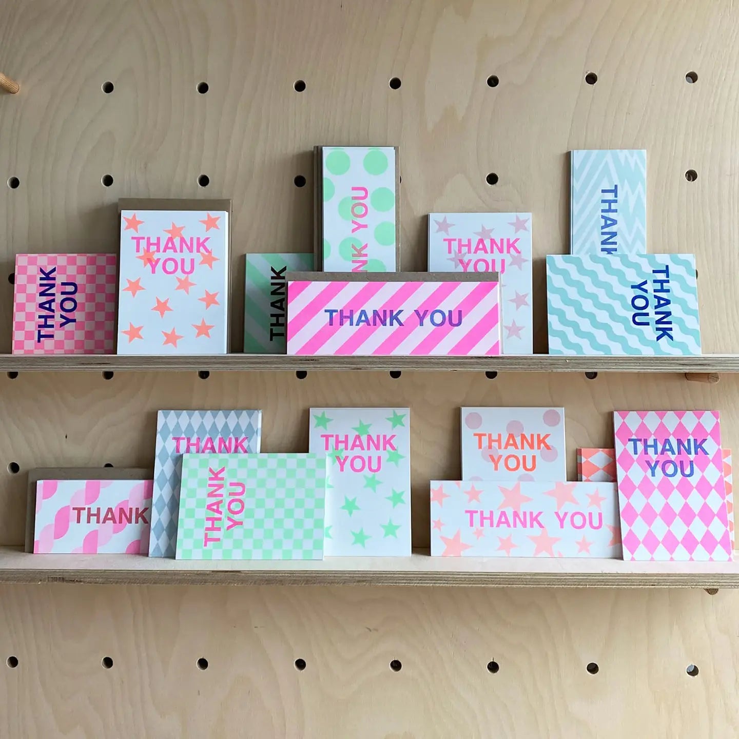 Thank you notecards - long and narrow - set of 12