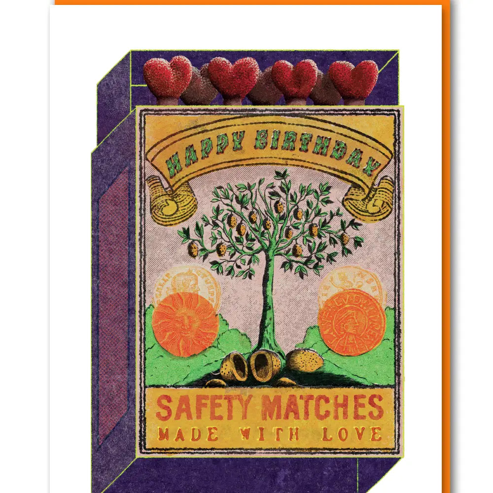 Happy birthday tree card