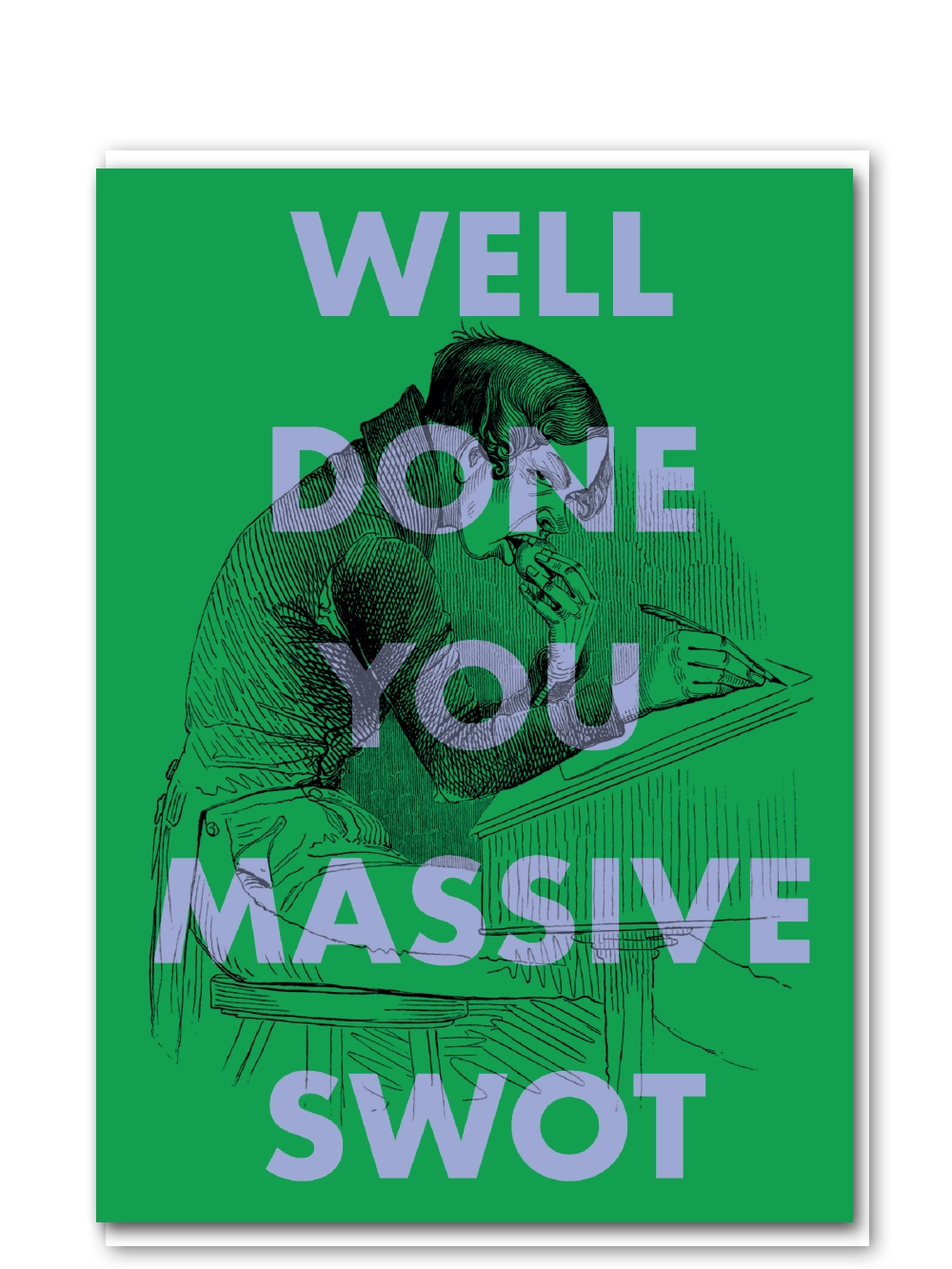 Massive swot greetings card