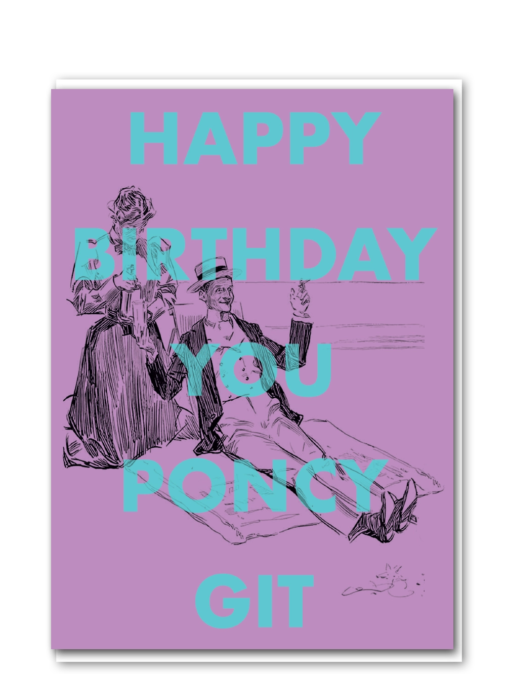 Poncy git birthday card