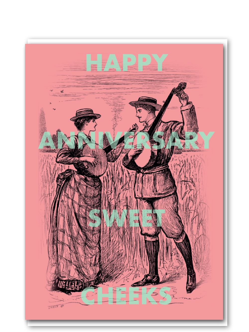 Sweet cheeks anniversary card