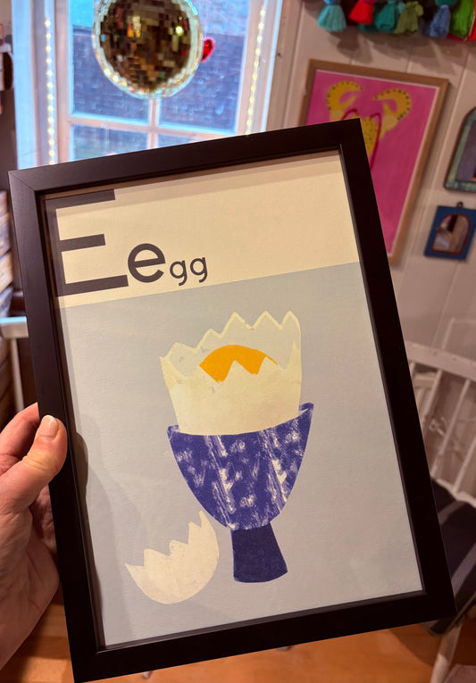 E is for egg A4 print