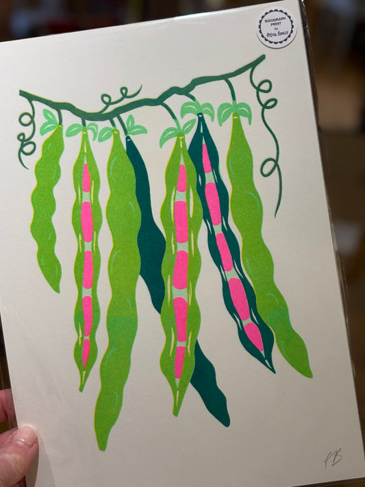 Beans A4 riso print