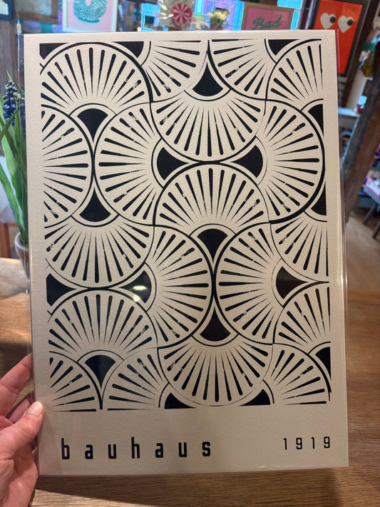Bauhaus black and white A3 print