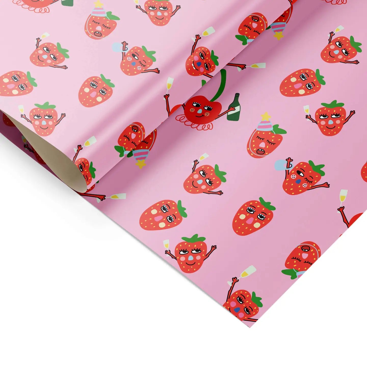 Strawberries and cherries wrap