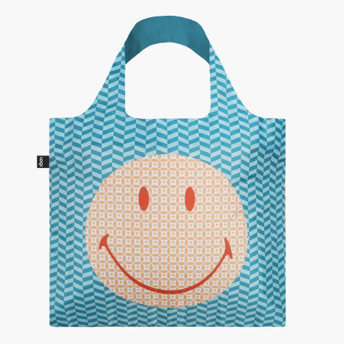 LOQI smiley geometric shopper