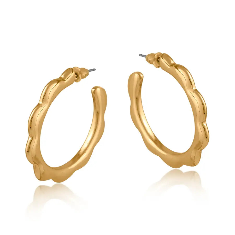 Camille squiggle hoops