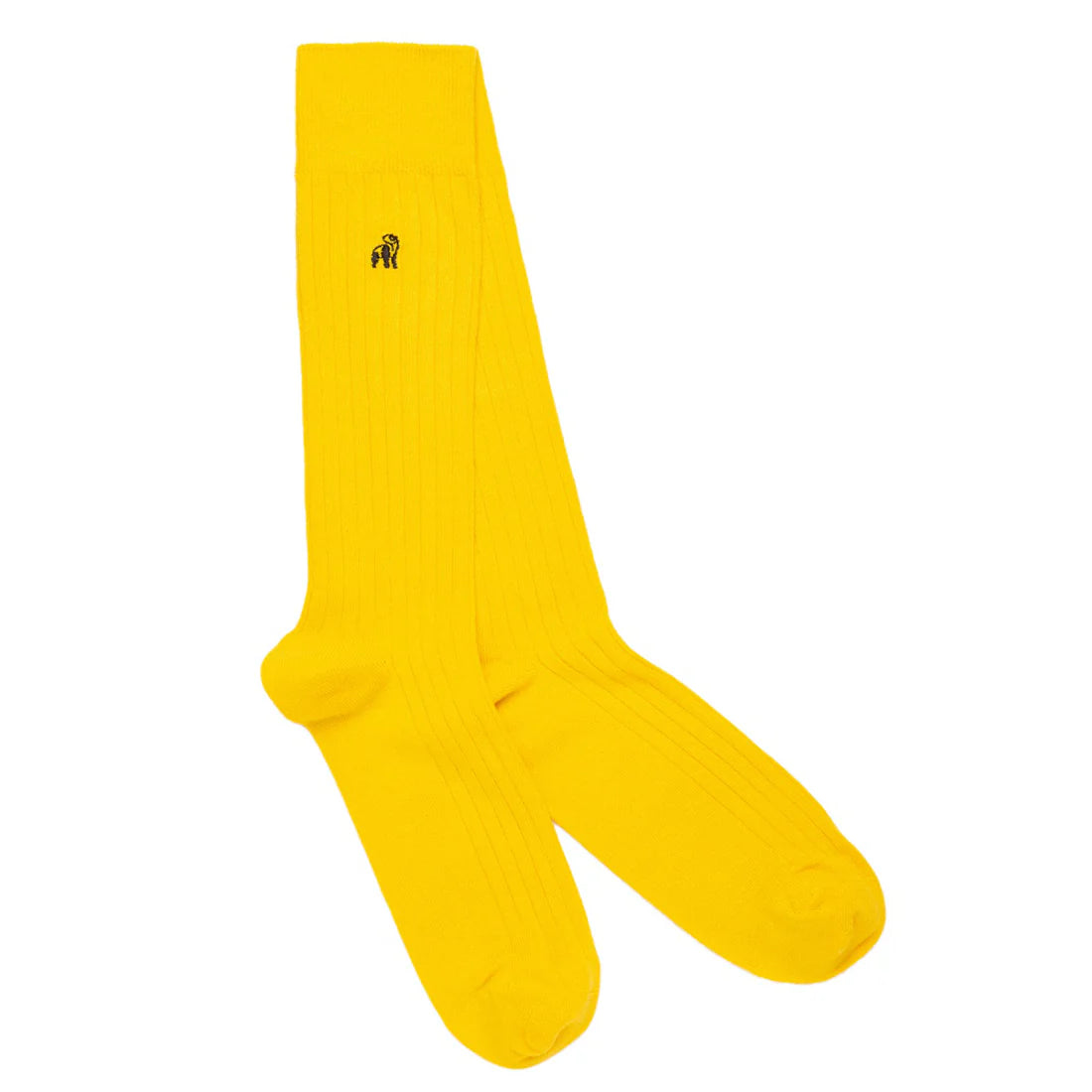Plain ribbed bamboo socks