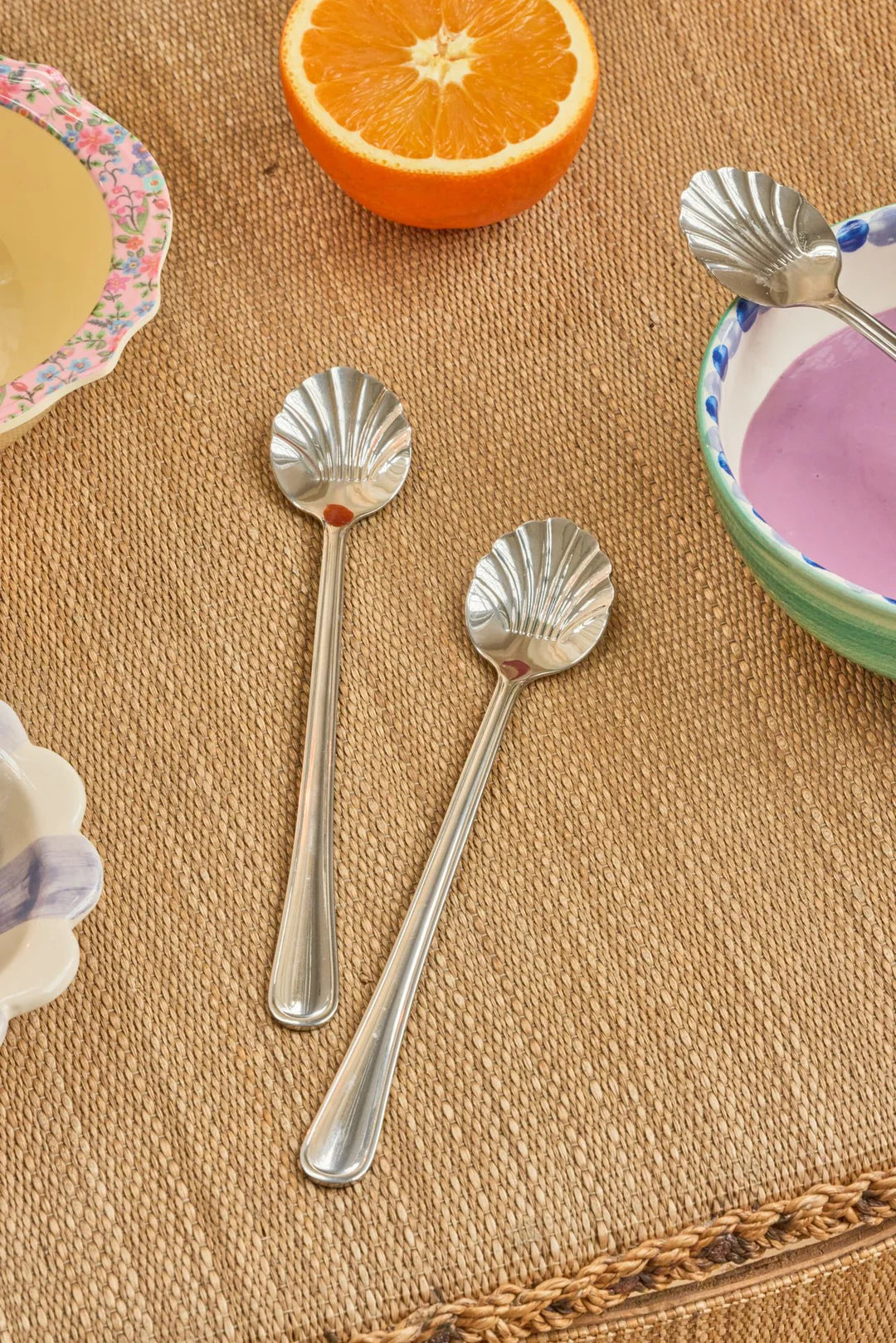 Silver latte spoons