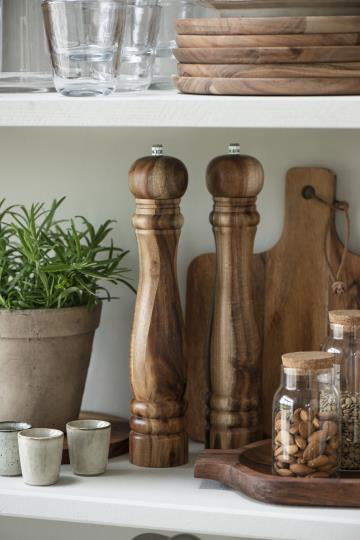 Wooden pepper mill