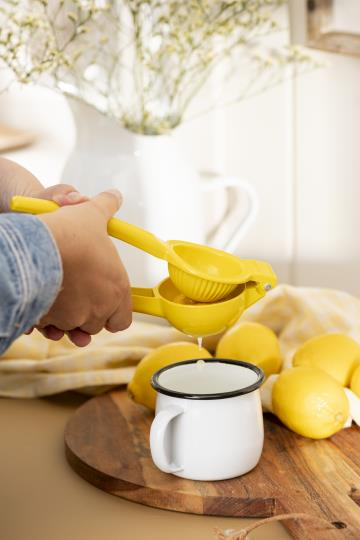 Metal lemon squeezer