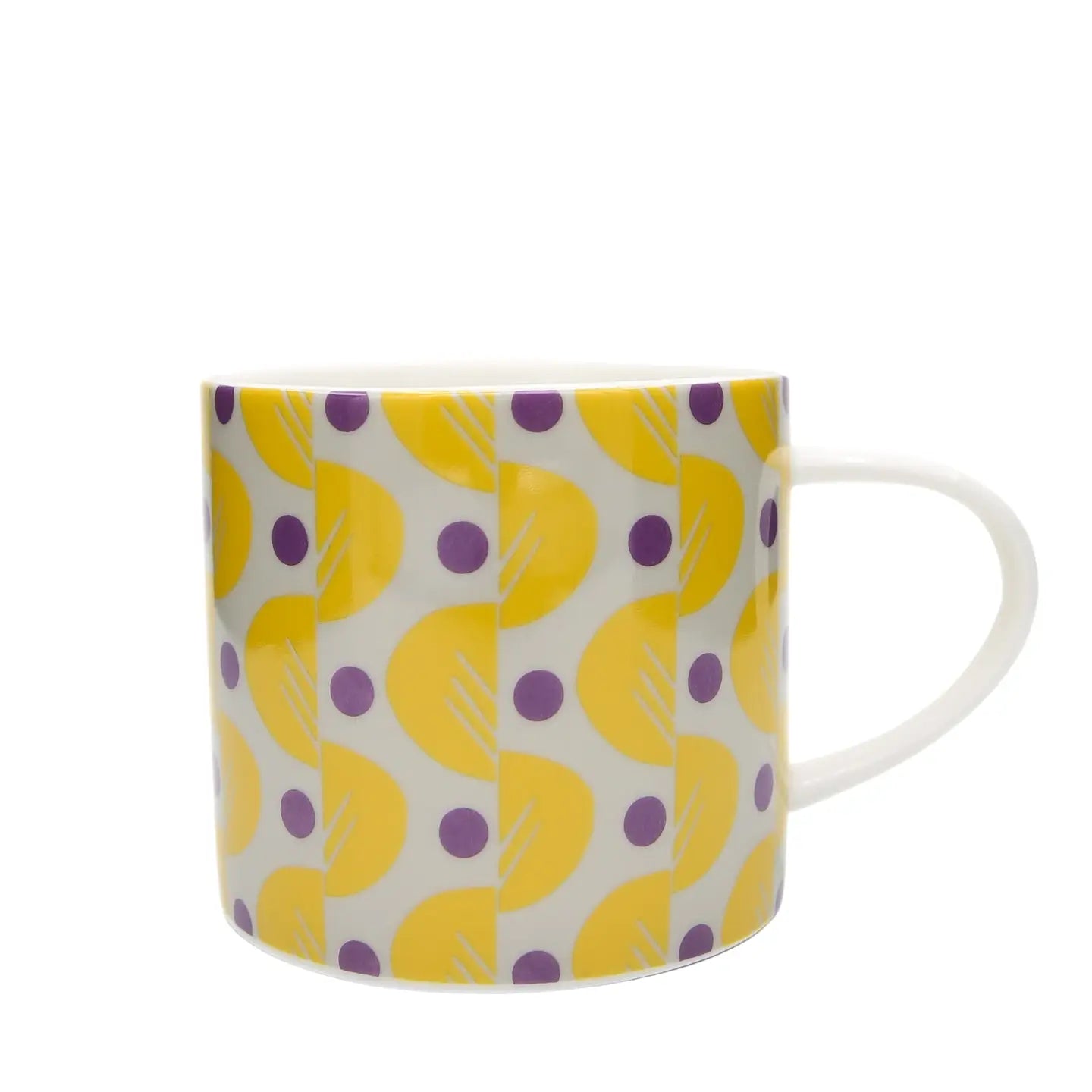 Patterned ceramic mug