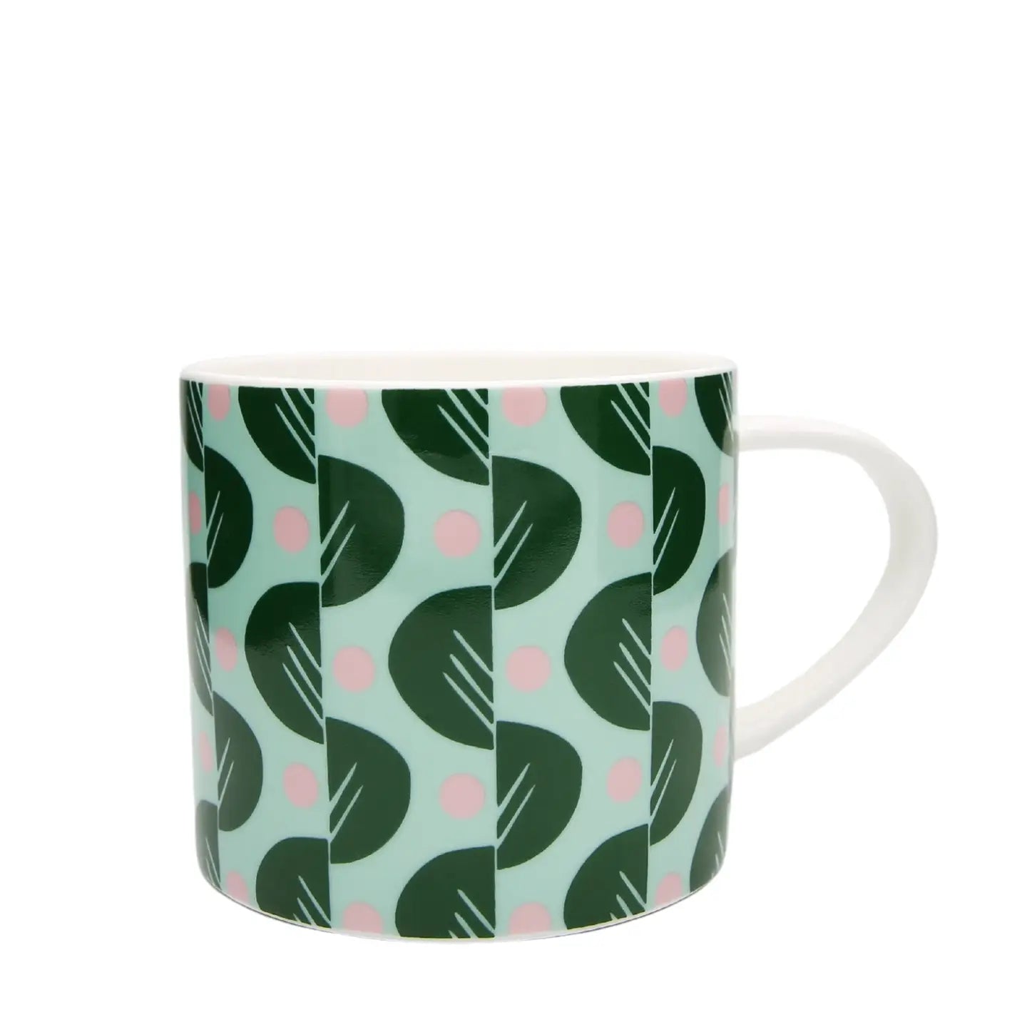 Patterned ceramic mug