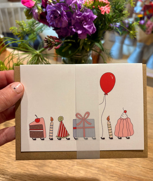 Ant present party card