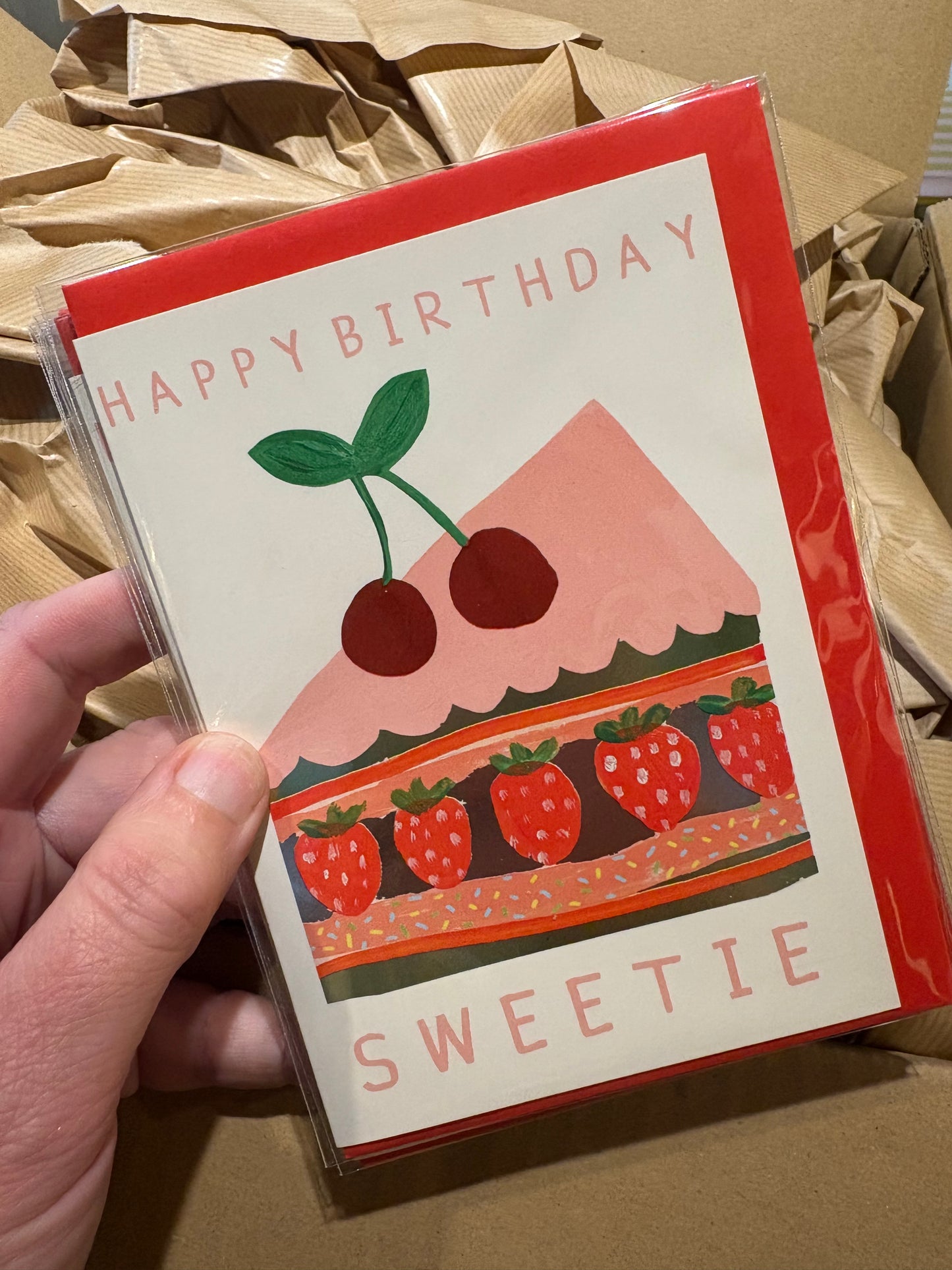 Happy birthday sweetie card