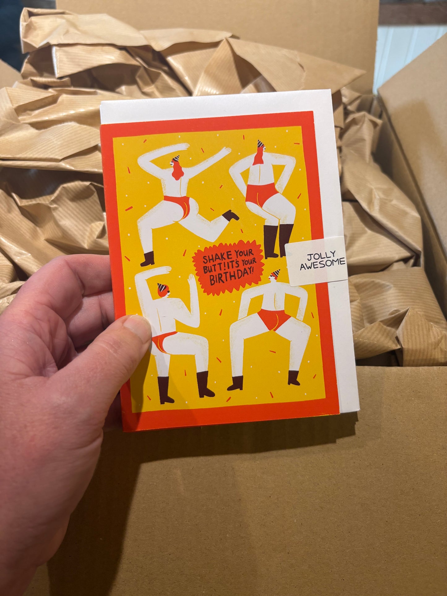 Shake your butt birthday card