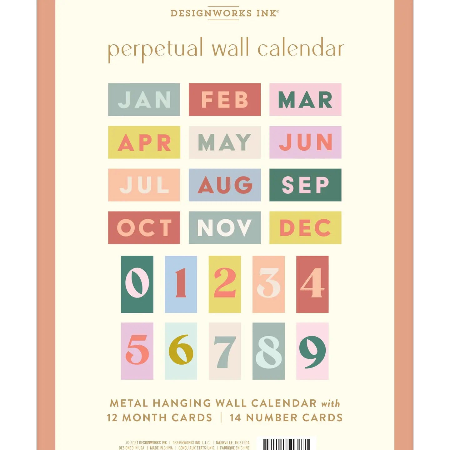 Perpetual wall calendar