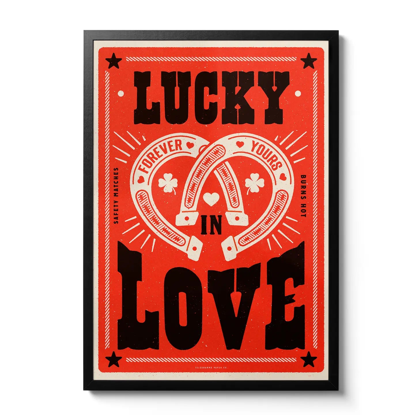 Lucky in love A3 print