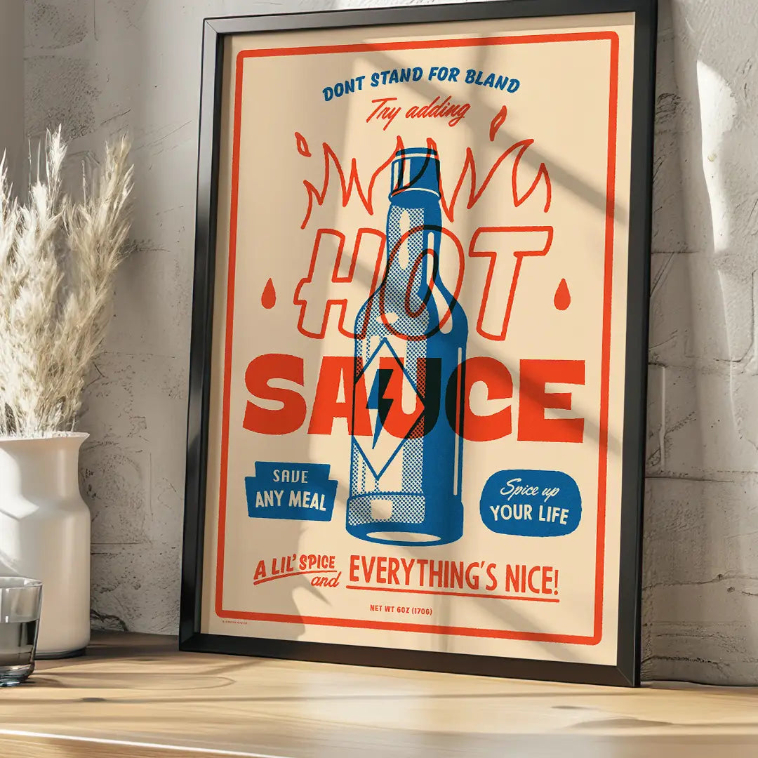 Hot sauce A3 print