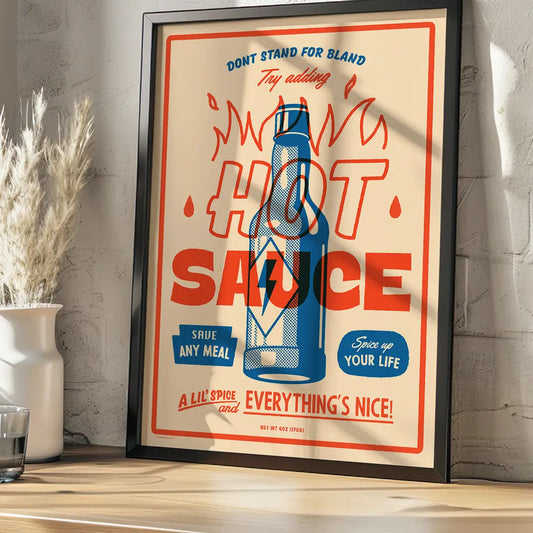 Hot sauce A3 print