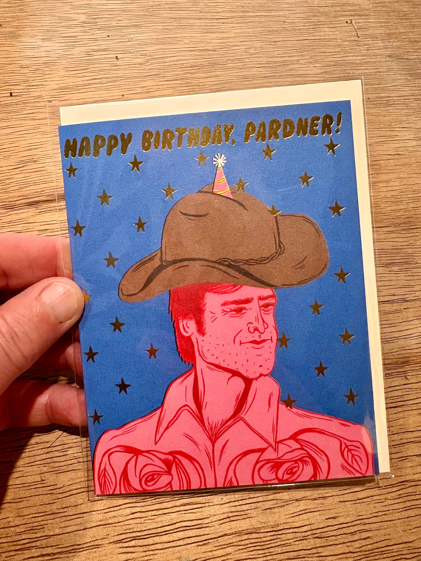 Happy birthday pardner cowboy card