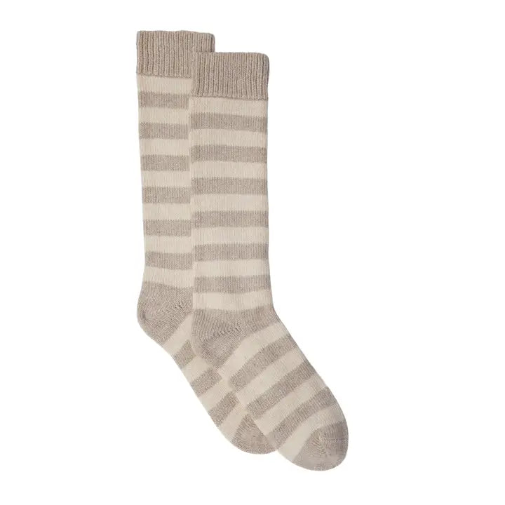 Cashmere mix long socks
