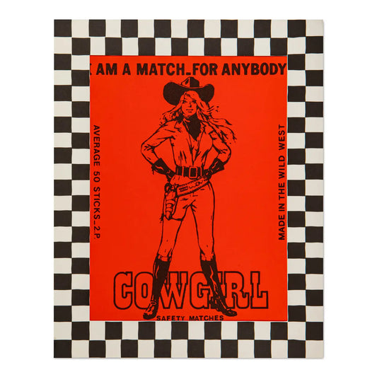 Cowgirl matchbox 40x50cm print