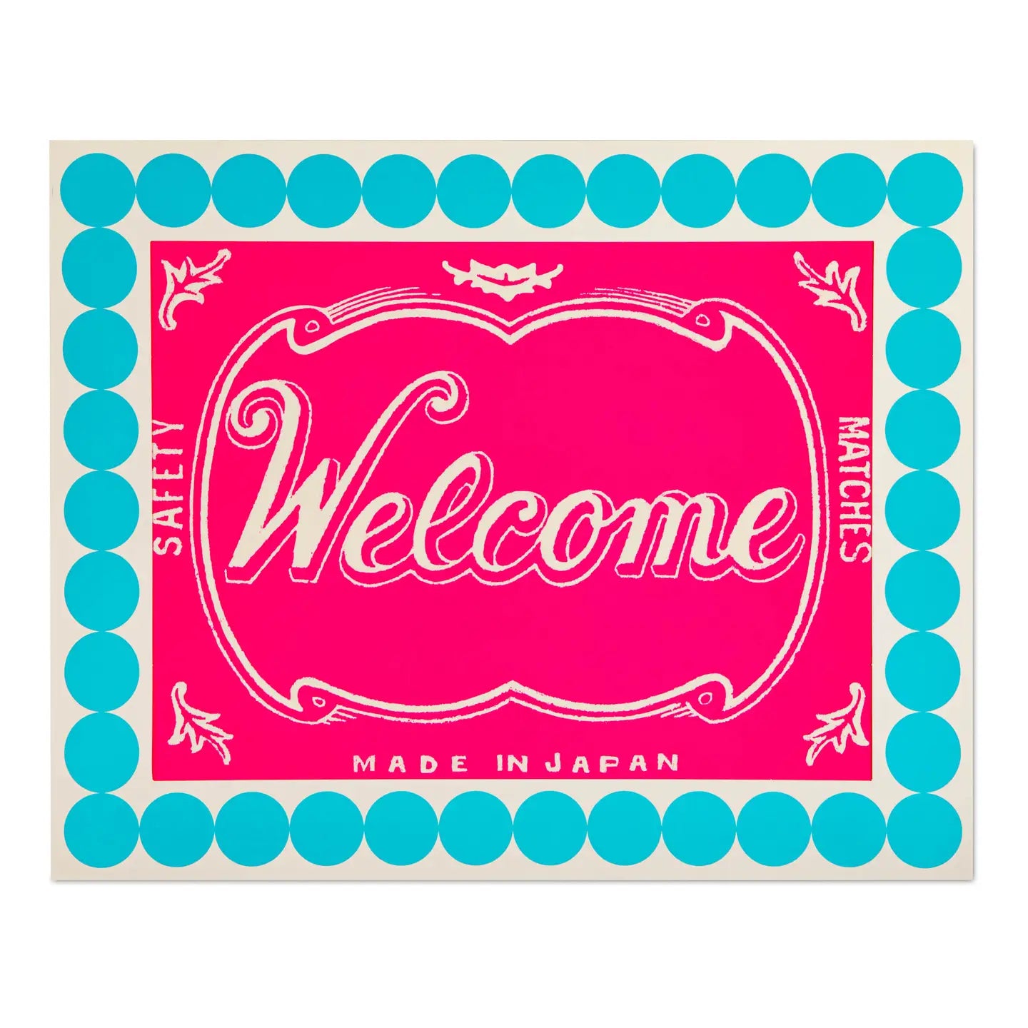 Welcome matchbox 40x50cm print