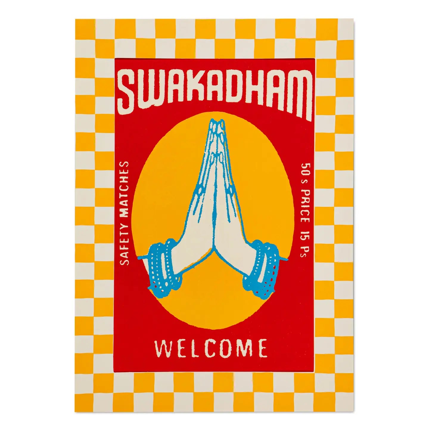 Welcome hands matchbox A3 print