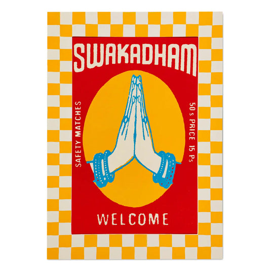 Welcome hands matchbox A3 print