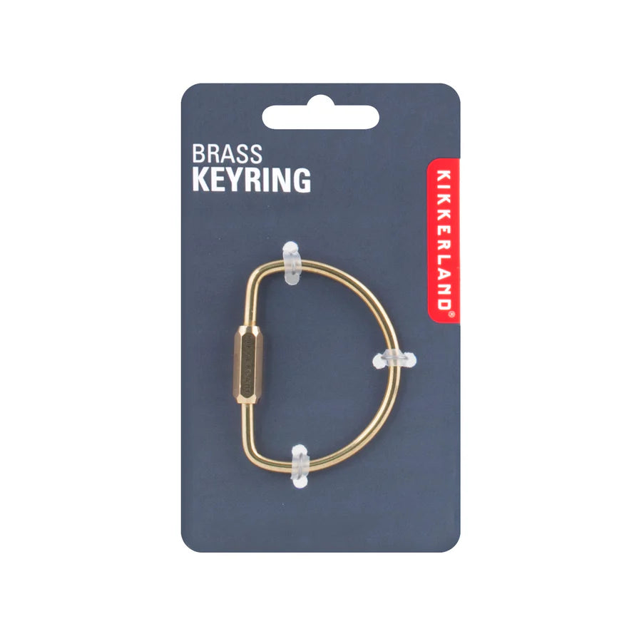 Brass keyring