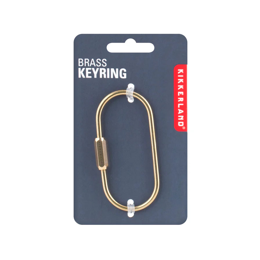 Brass keyring