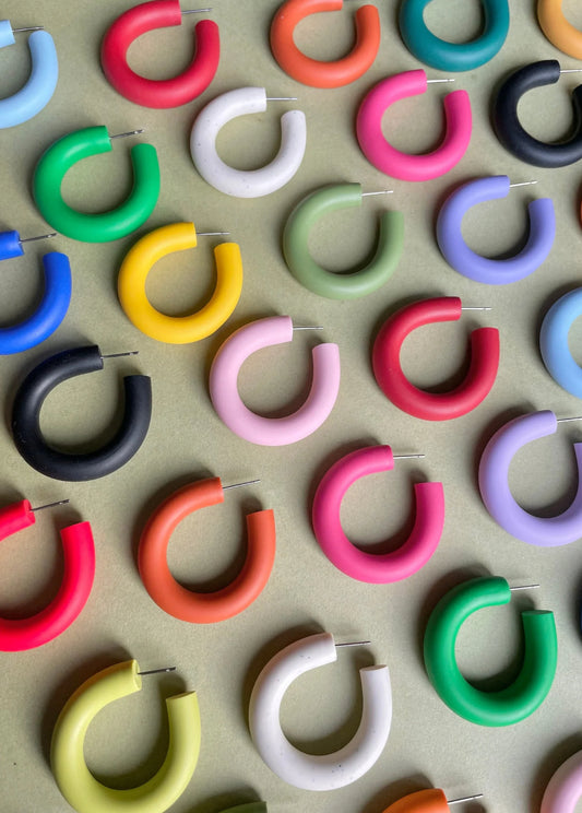 Large plain hoops - Kalei