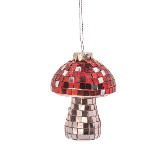 Mushroom disco ball decoration