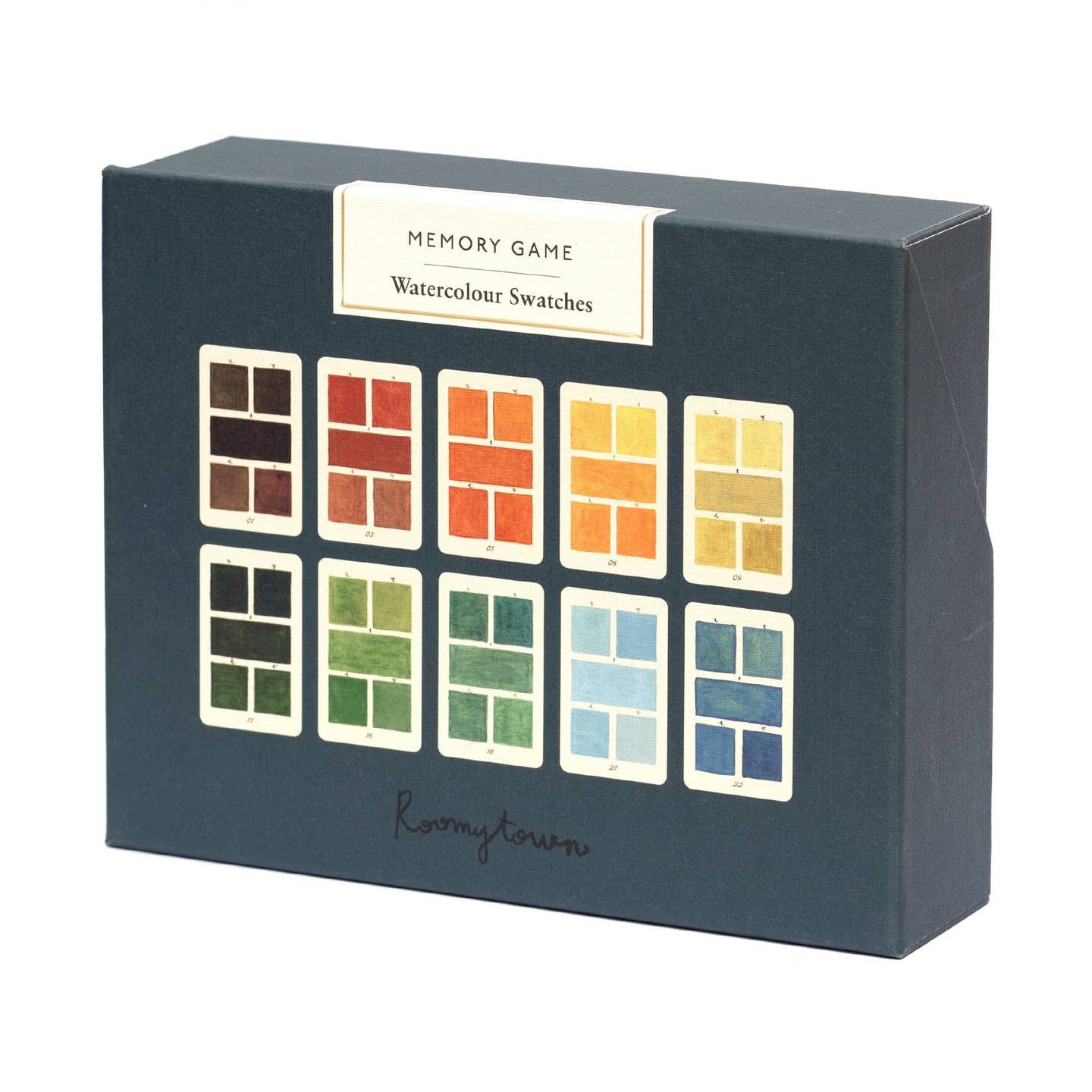 Watercolour swatches memory game