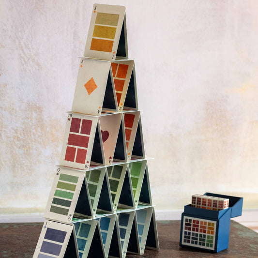 Two deck playing card set: watercolour swatches