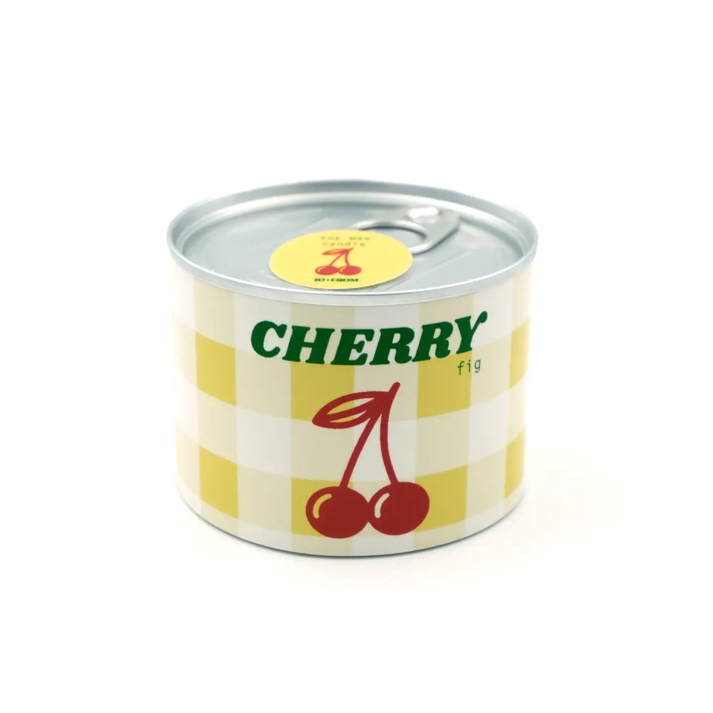 Scented candle in tin - round