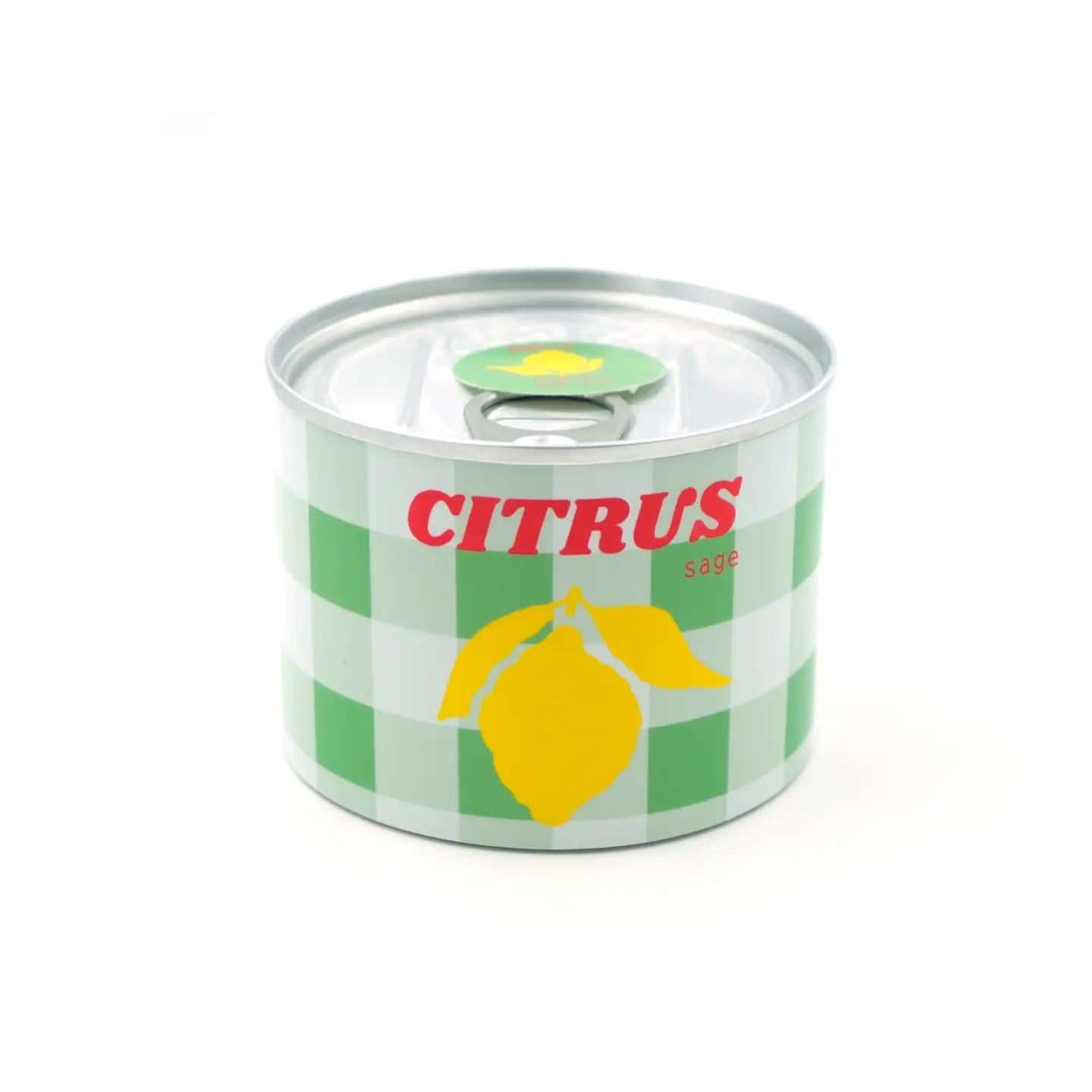 Scented candle in tin - round