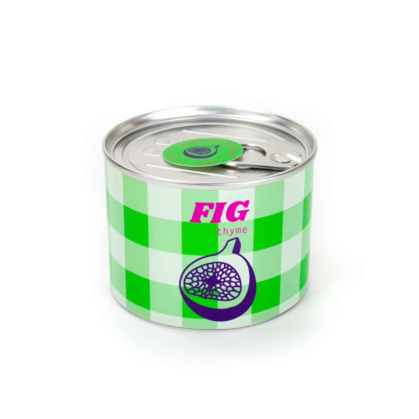 Scented candle in tin - round
