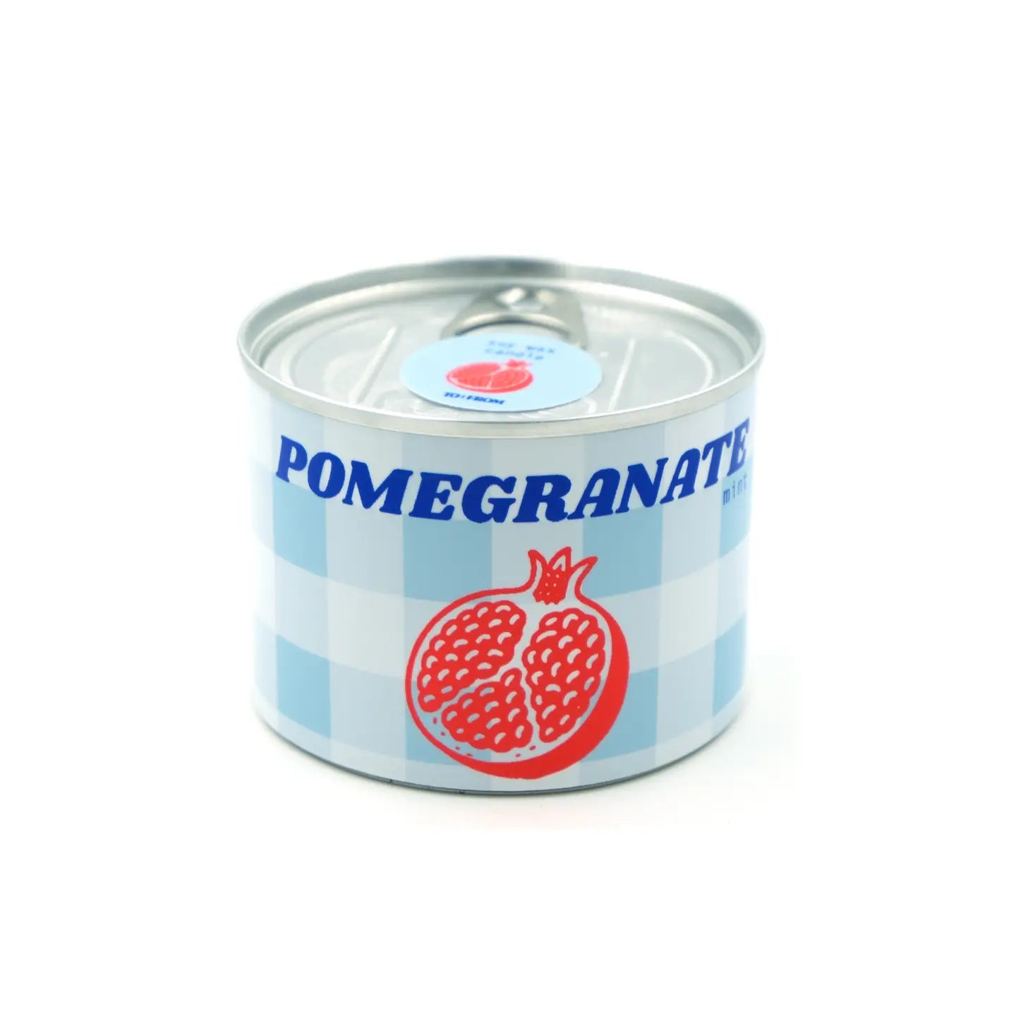 Scented candle in tin - round