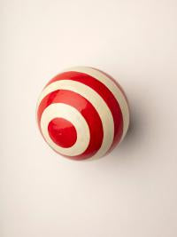 Patterned paper mache bauble decorations