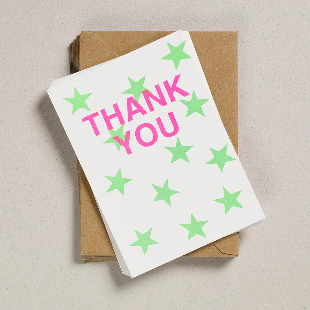 Thank you notecards - kraft box